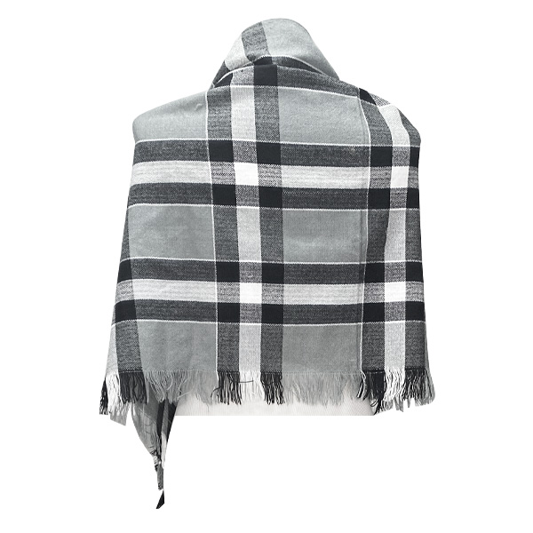 Pashmina Negro y Gris 