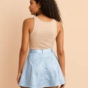 Falda Banana Azul Celeste- S