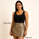 Falda Forever21 Dorado- S