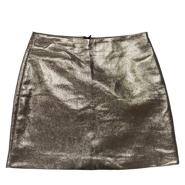 Falda Forever21 Dorado- S