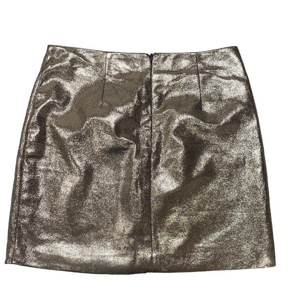 Falda Forever21 Dorado- S