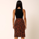 Falda Stradivarius Animal Print- 26