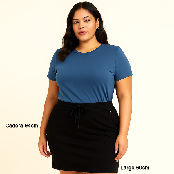 Falda ZYIA Negro- XXL