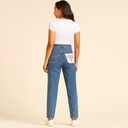 Mom Jeans Shambray Estampado- XS
