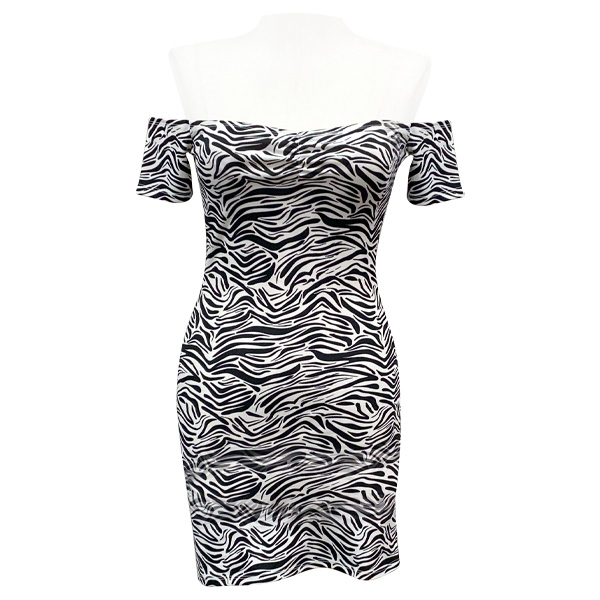 Vestido Shambray Animal Print- M
