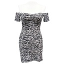 Vestido Shambray Animal Print- M