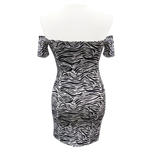 Vestido Shambray Animal Print- M