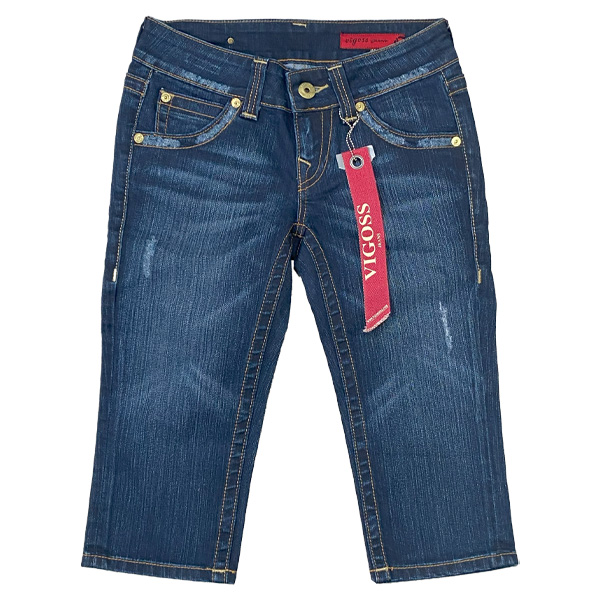 Jeans Tipo Pescador Vigos Azul Oscuro