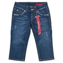 Jeans Tipo Pescador Vigos Azul Oscuro