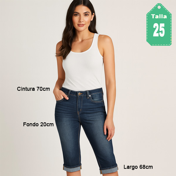 Jeans Tipo Pescador Vigoss Prelavado