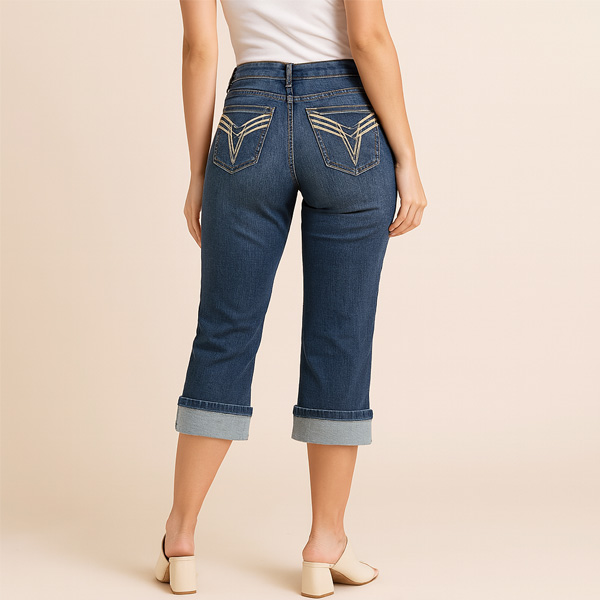 Jeans Tipo Pescador Vigoss Prelavado