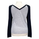 Blusa Gris y Negro- M