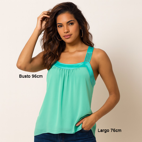 Blusa Lost April Aquamarine- M