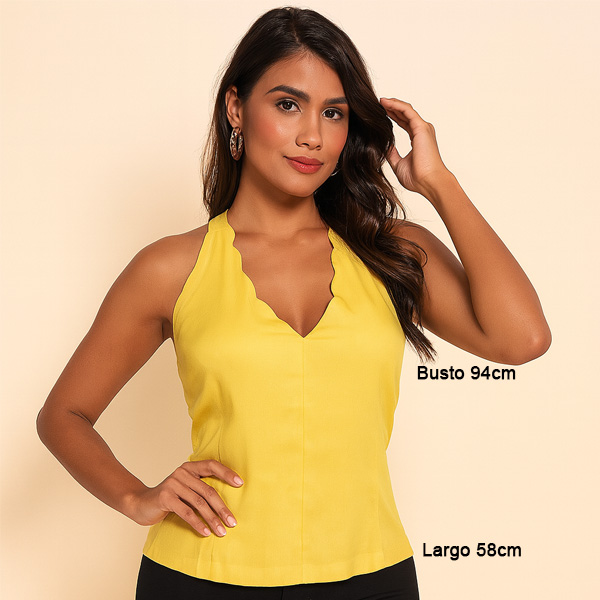 Blusa Naked Zebra Mostaza- M