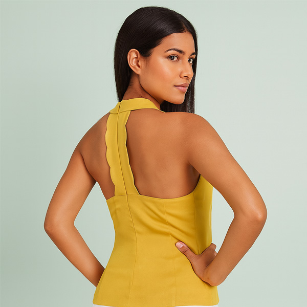 Blusa Naked Zebra Mostaza- M