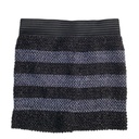 Falda Feline Negro y Gris