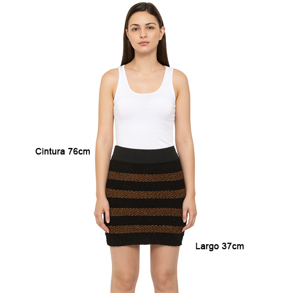 Falda Feline Negro y Marron- L