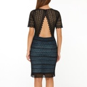 Vestido Lucy Paris Negro y Azul Claro