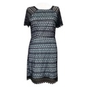 Vestido Lucy Paris Negro y Azul Claro