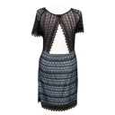 Vestido Lucy Paris Negro y Azul Claro