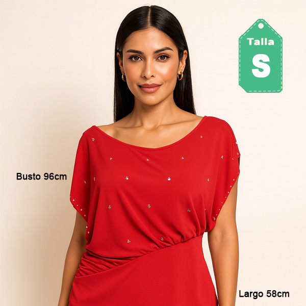 Blusa Marineblu Rojo