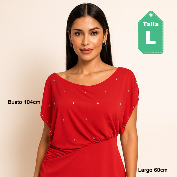 Blusa Marineblu Rojo