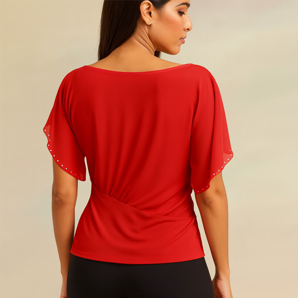 Blusa Marineblu Rojo