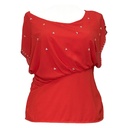 Blusa Marineblu Rojo