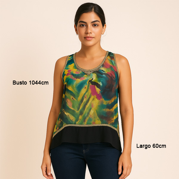 Blusa Oh My Julian Multicolor- M