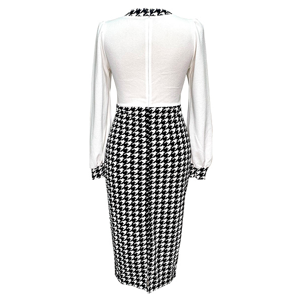 Vestido Shein Blanco y Negro-M
