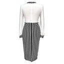 Vestido Shein Blanco y Negro-M