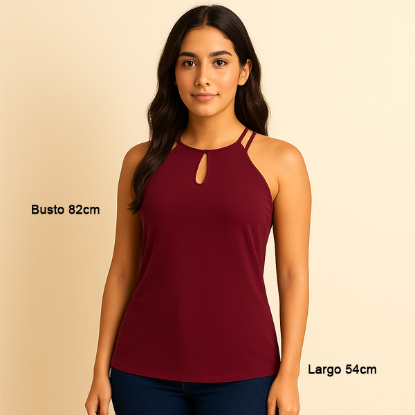 Blusa Naked Zebra Vinotinto- M