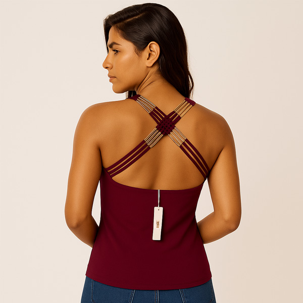 Blusa Naked Zebra Vinotinto- M