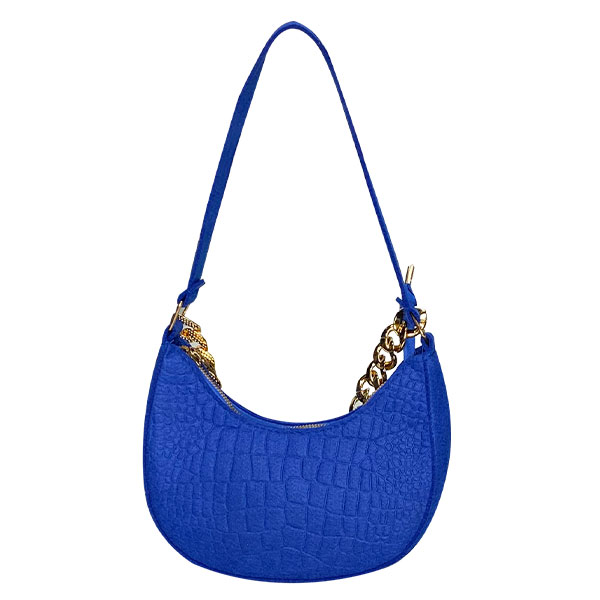 Cartera Azul Rey y Dorado