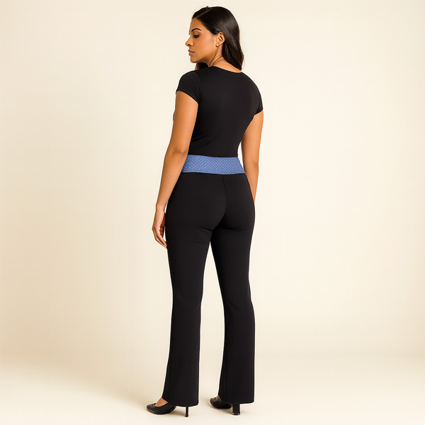 Pantalon Vertigo Negro Bordado- 25