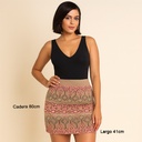 Falda Marineblu Estampado- L