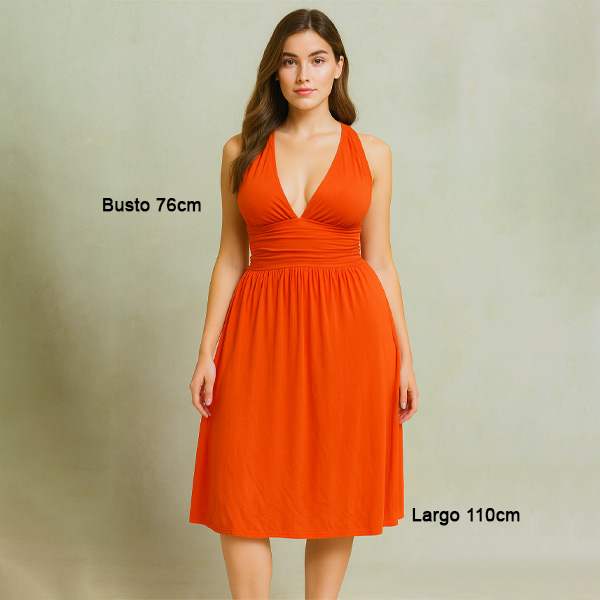 Vestido Rubber Ducky Naranja- M