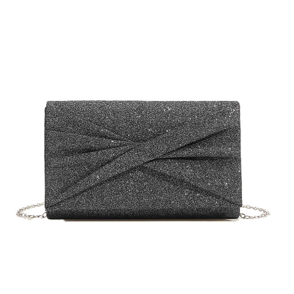 Cartera Tipo Sobre Plateado