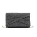 Cartera Tipo Sobre Plateado