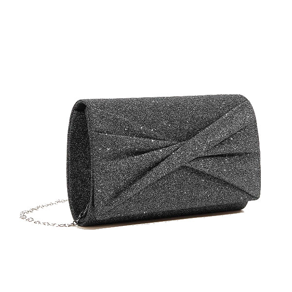 Cartera Tipo Sobre Plateado