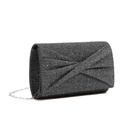 Cartera Tipo Sobre Plateado