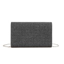 Cartera Tipo Sobre Plateado