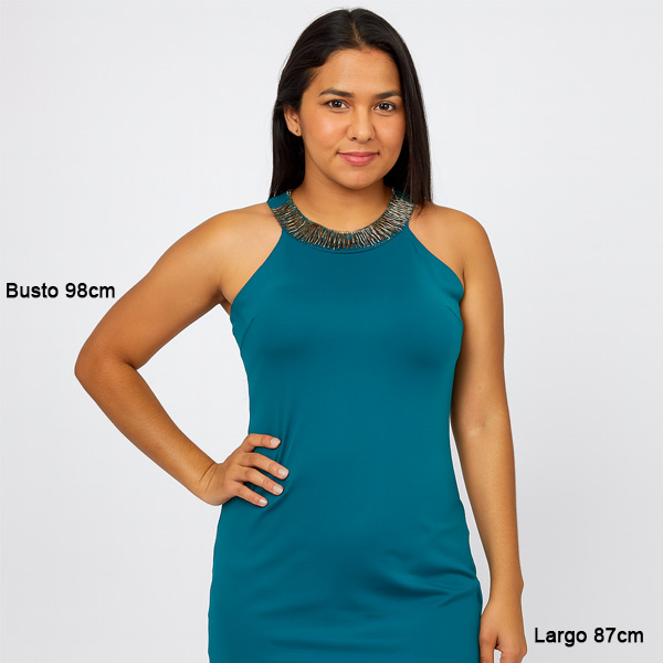 Vestido Love Posh Verde Oceano- L