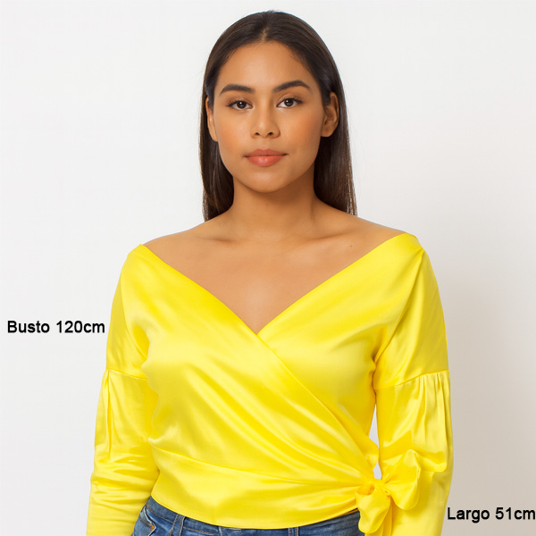Blusa Olga Bolaños Amarillo- S