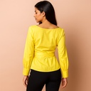Blusa Olga Bolaños Amarillo- S