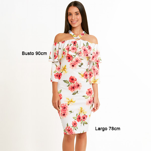 Vestido Glamazon Floral- M