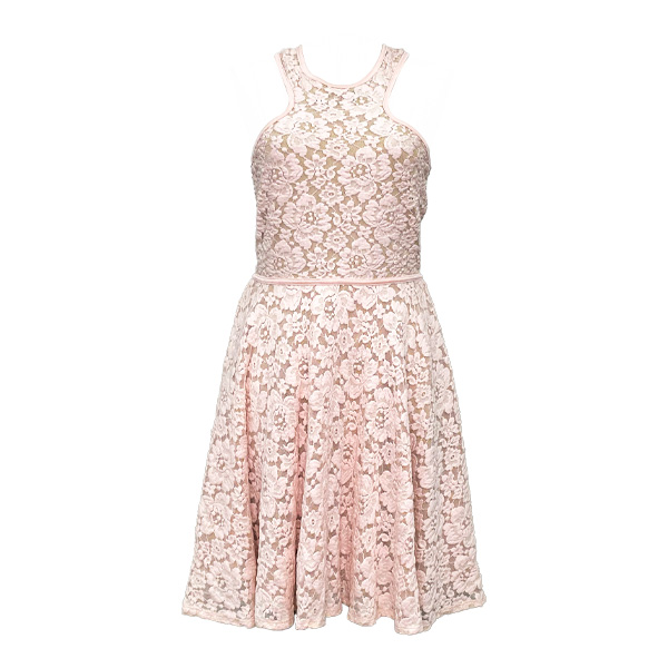 Vestido D´devine Nude y Rosa Vieja- L 