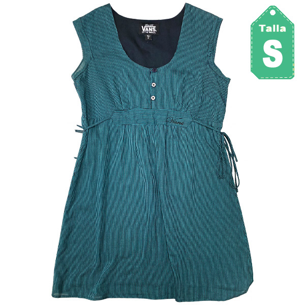 Vestido Vans Verde y Negro- S