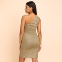 Vestido David Meister Dorado- S