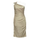 Vestido David Meister Dorado- S